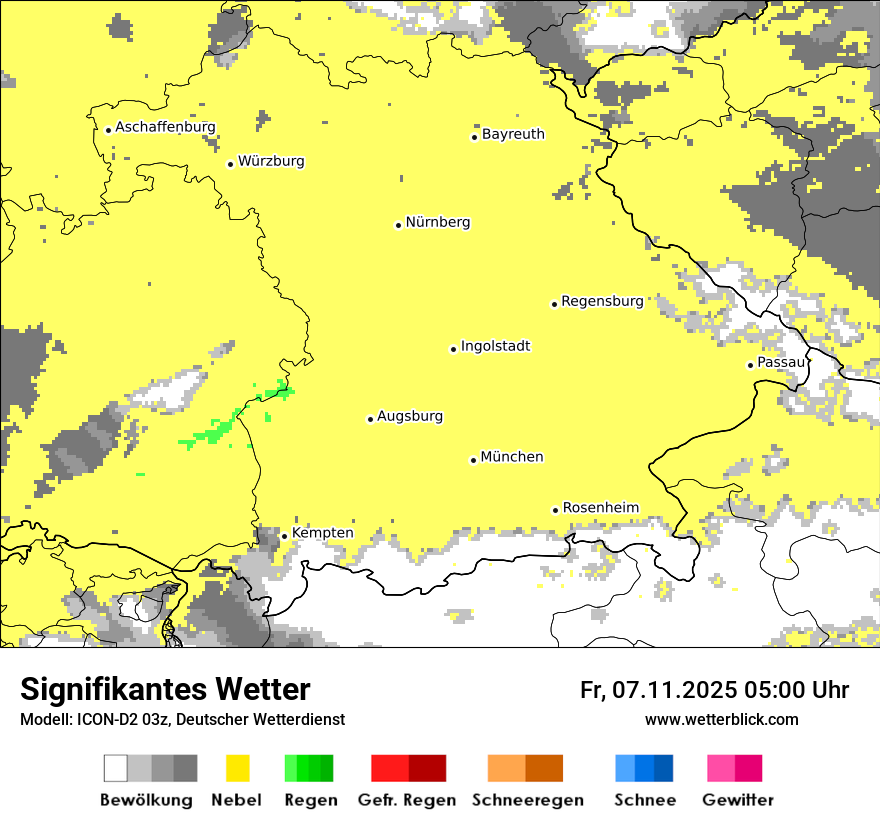 Modellkarten Signifikantes Wetter