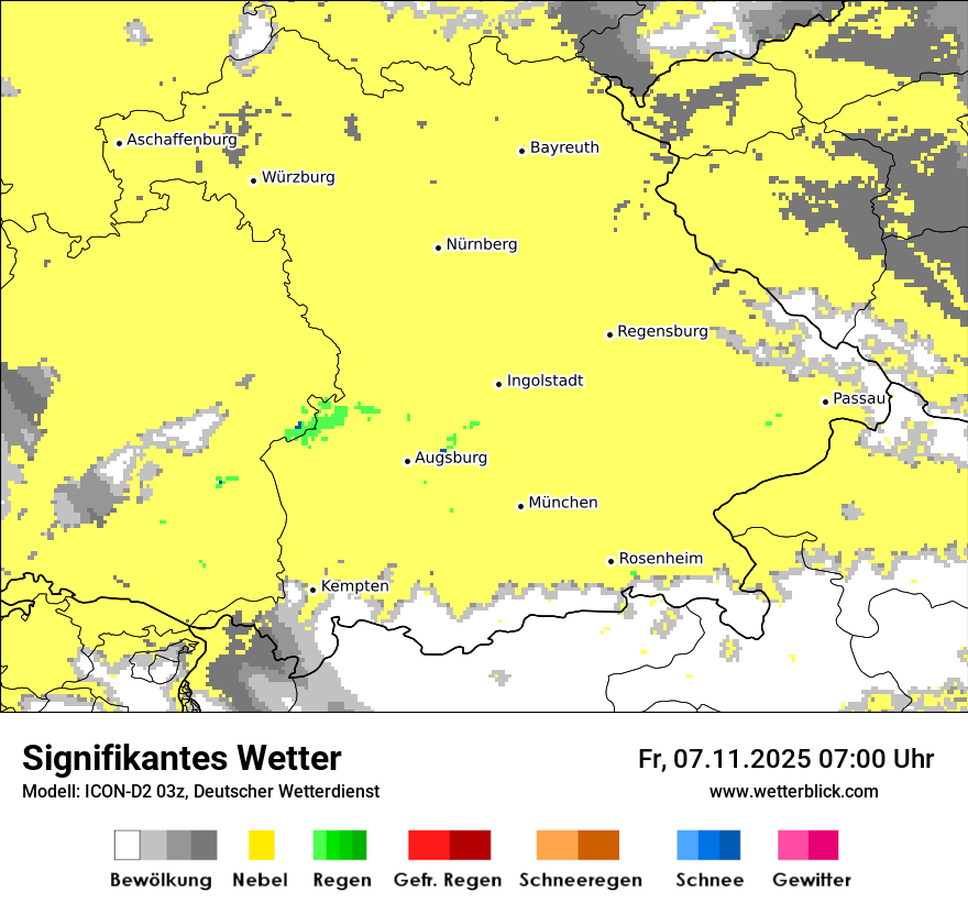 Modellkarten Signifikantes Wetter
