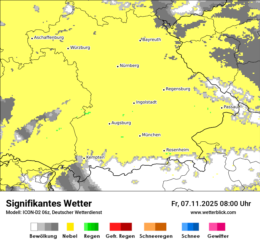 Modellkarten Signifikantes Wetter