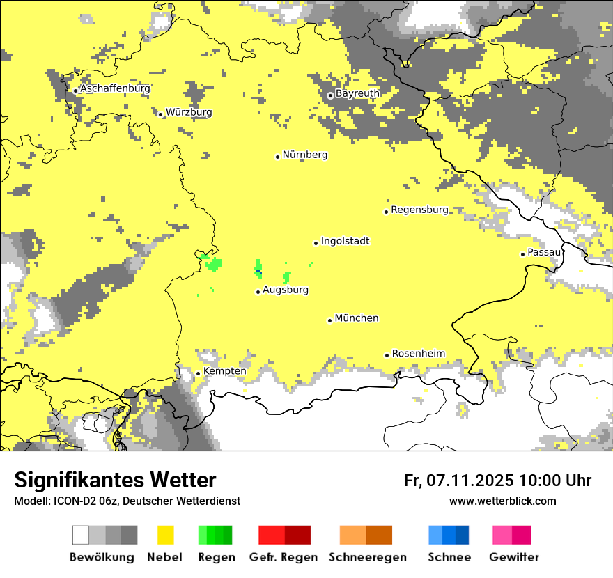 Modellkarten Signifikantes Wetter