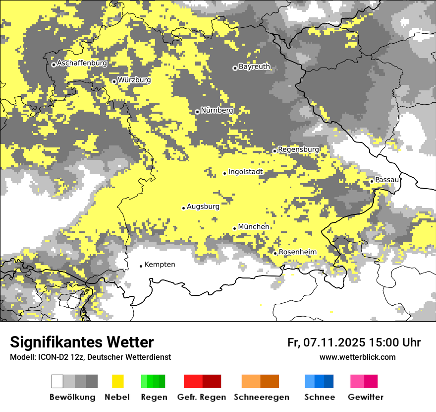 Modellkarten Signifikantes Wetter