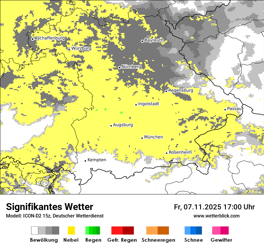Modellkarten Signifikantes Wetter