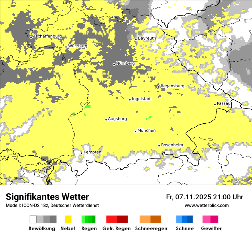 Modellkarten Signifikantes Wetter