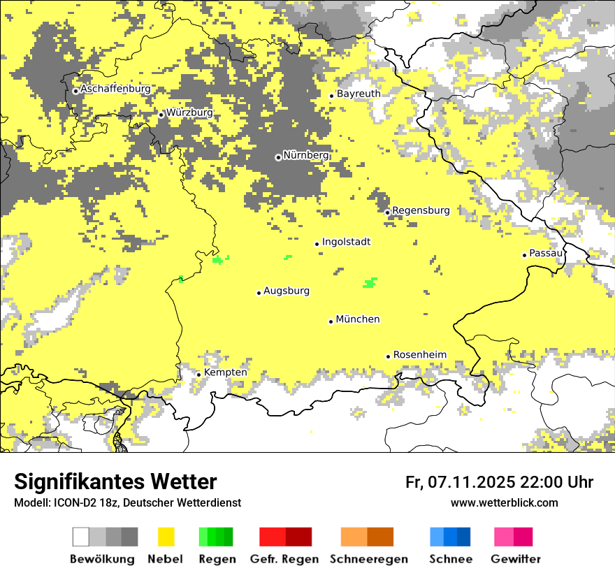 Modellkarten Signifikantes Wetter