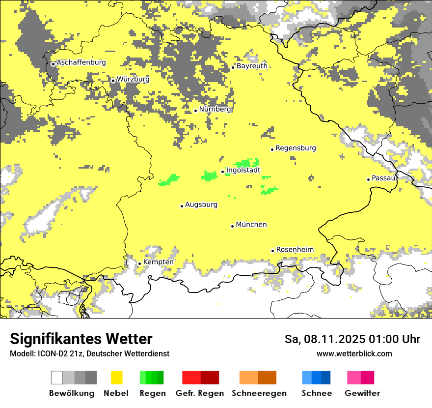 Modellkarten Signifikantes Wetter