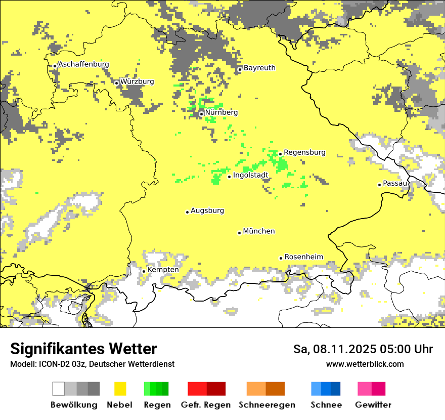 Modellkarten Signifikantes Wetter