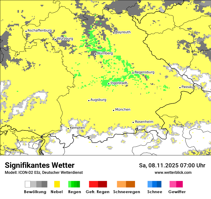 Modellkarten Signifikantes Wetter