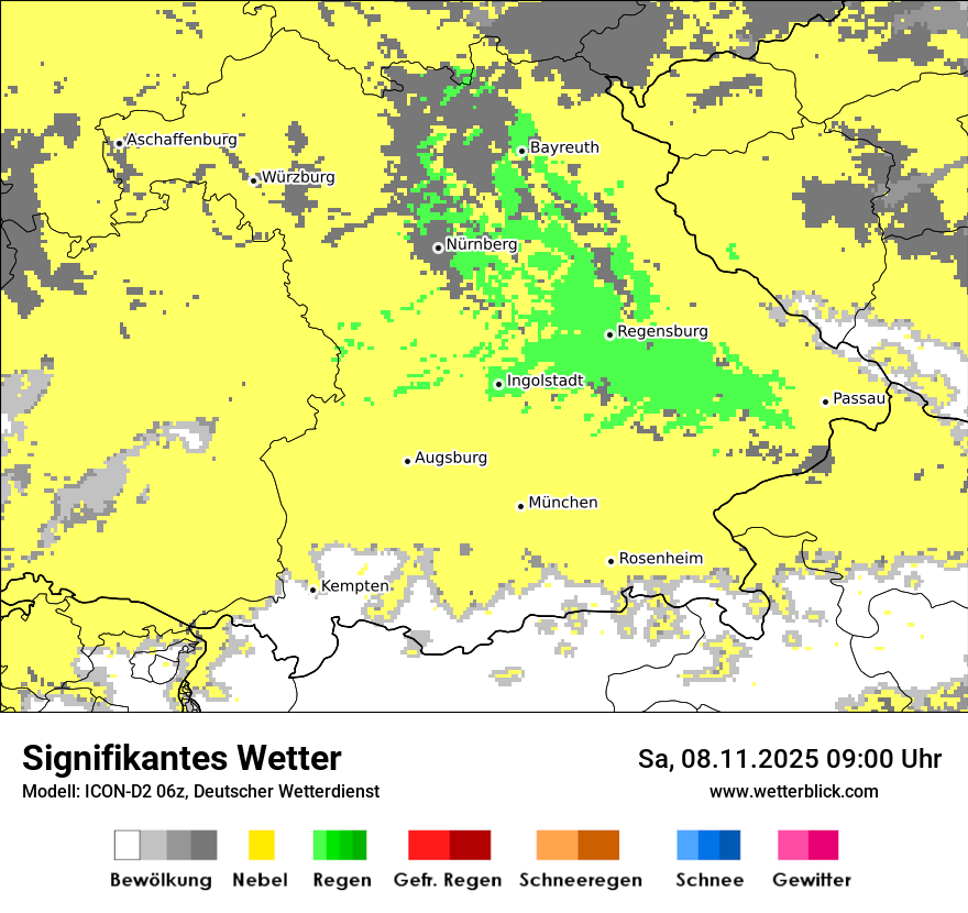 Modellkarten Signifikantes Wetter