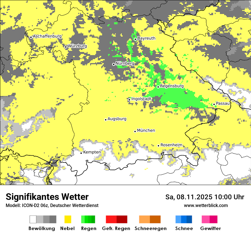 Modellkarten Signifikantes Wetter