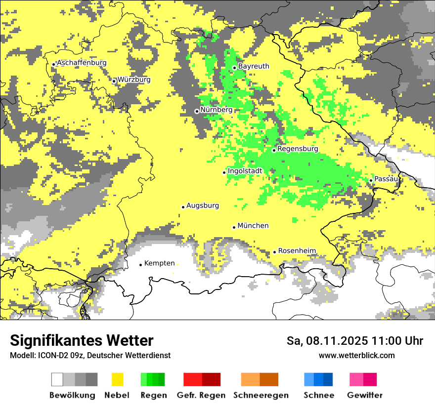 Modellkarten Signifikantes Wetter
