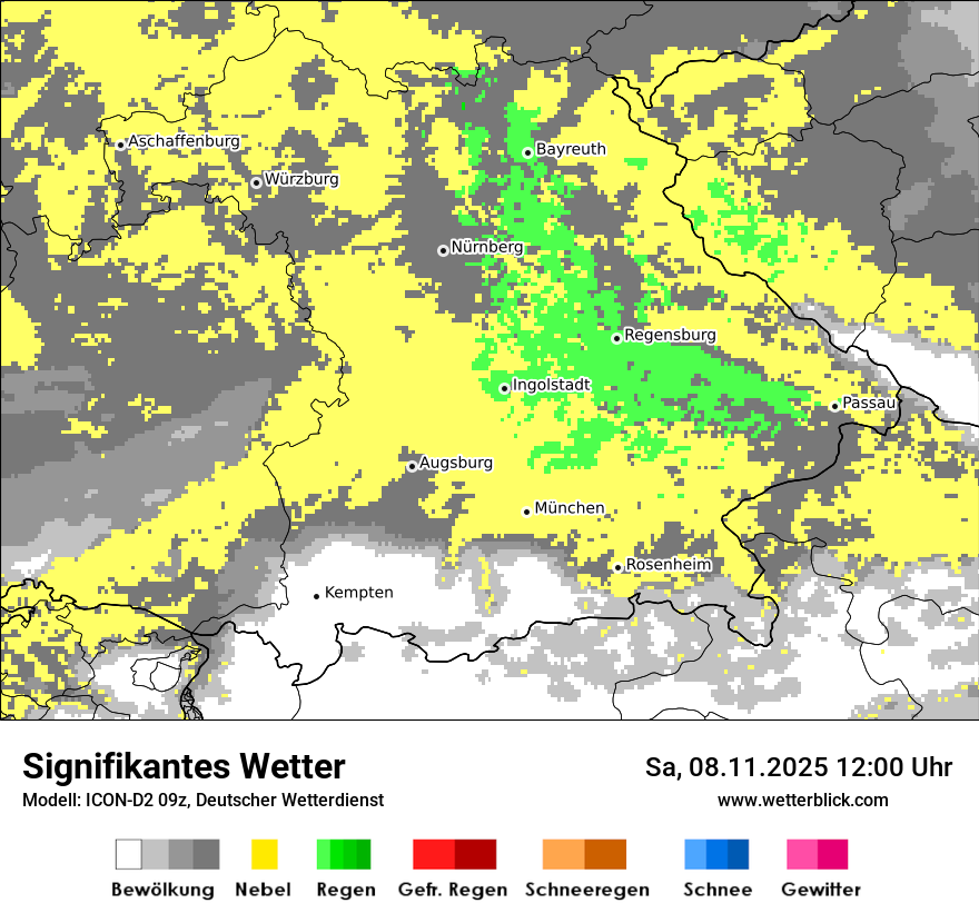 Modellkarten Signifikantes Wetter