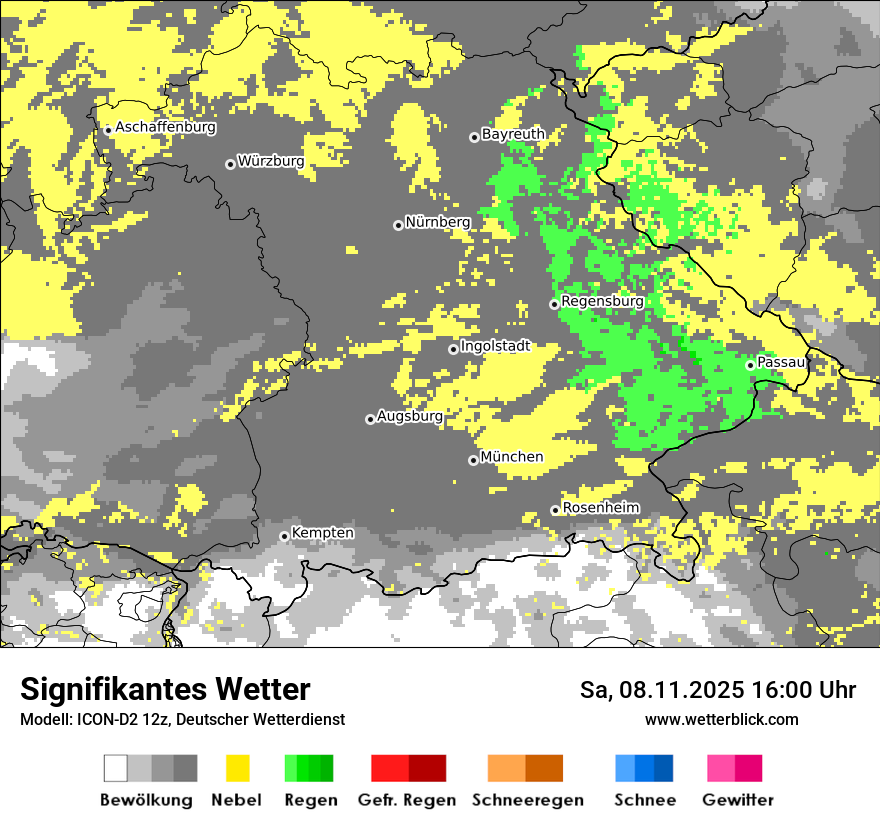 Modellkarten Signifikantes Wetter
