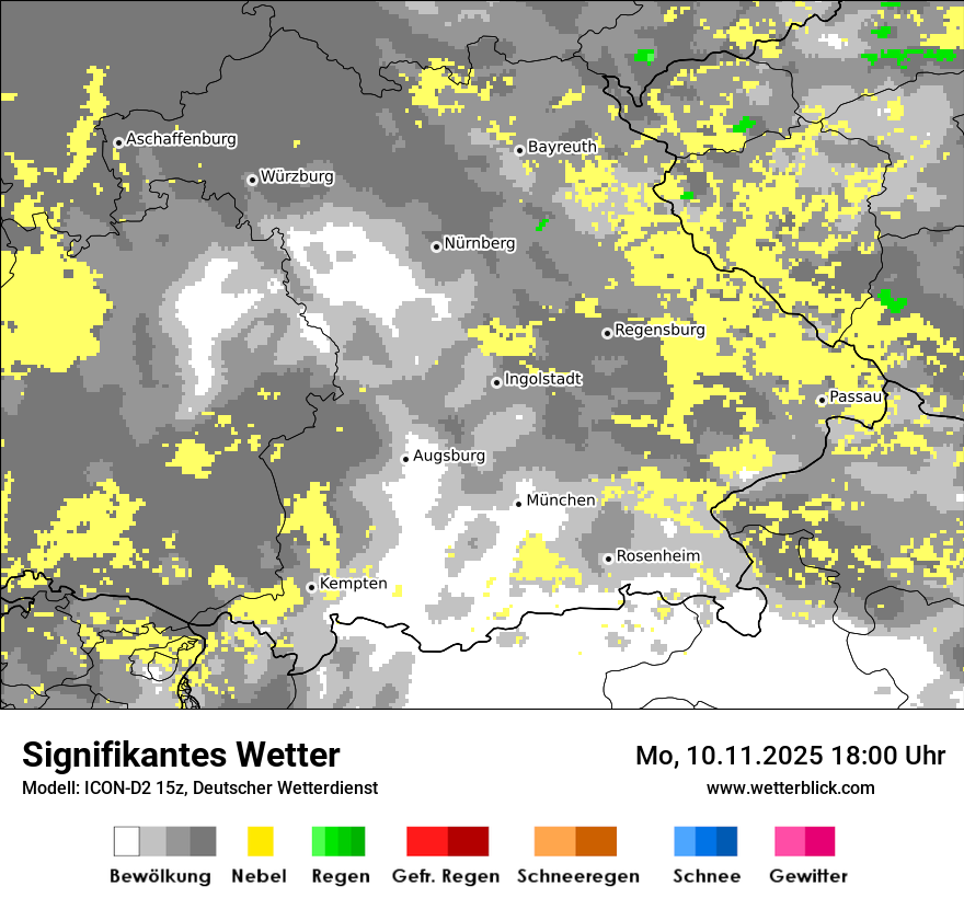 Modellkarten Signifikantes Wetter