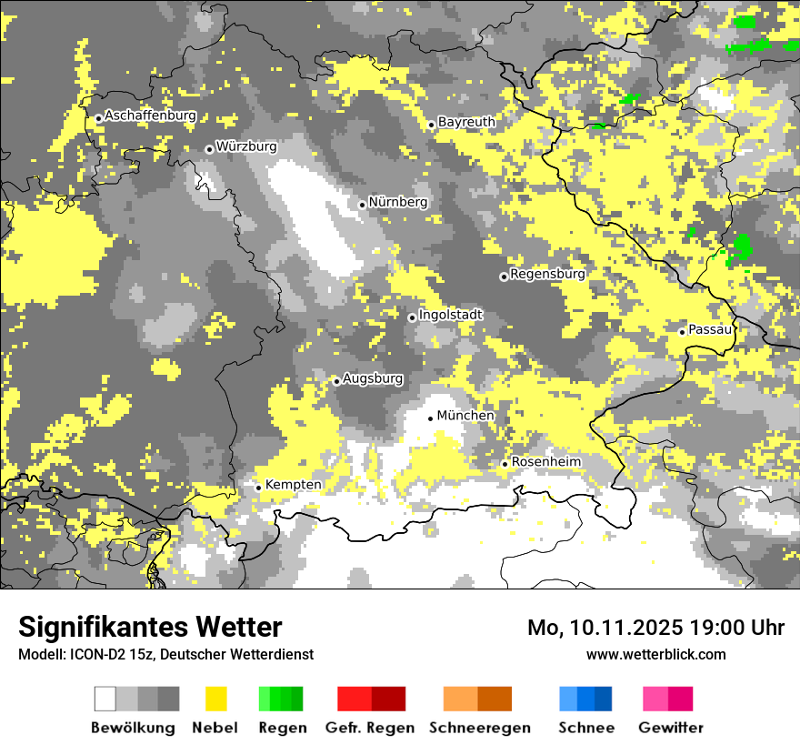 Modellkarten Signifikantes Wetter