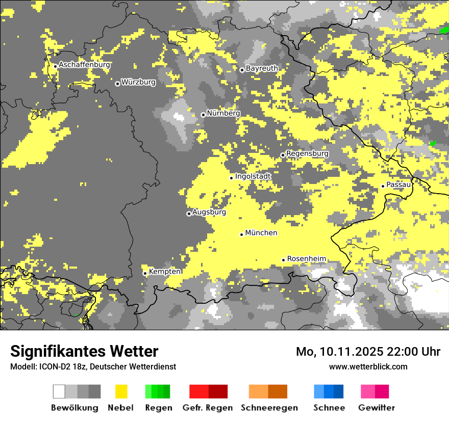 Modellkarten Signifikantes Wetter