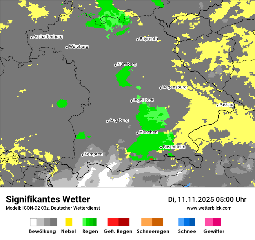 Modellkarten Signifikantes Wetter