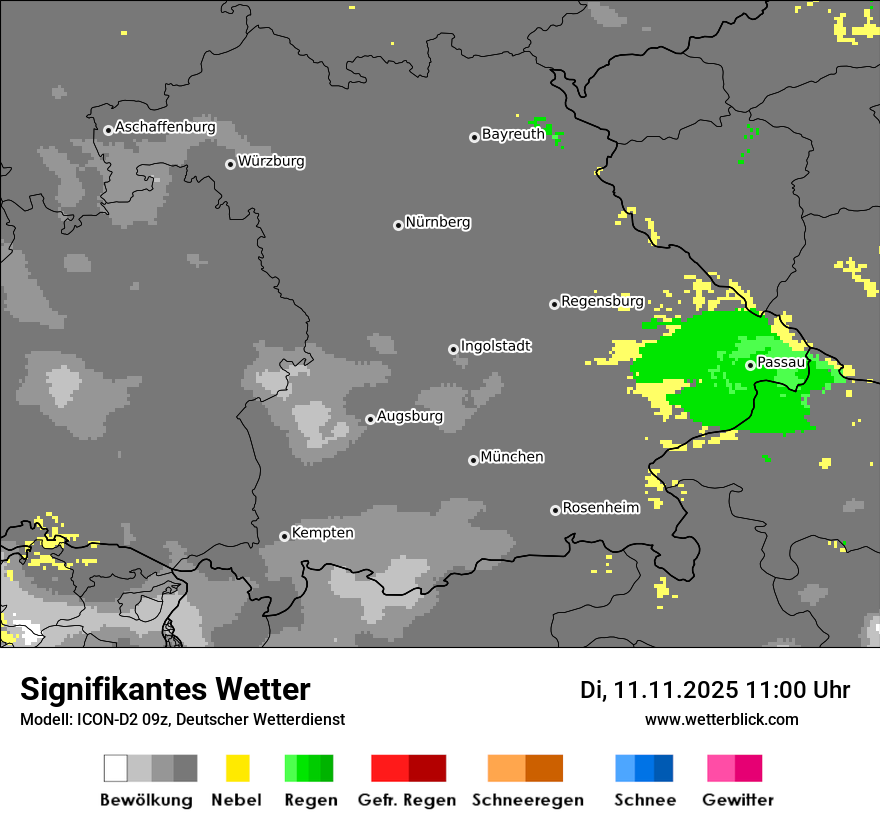 Modellkarten Signifikantes Wetter