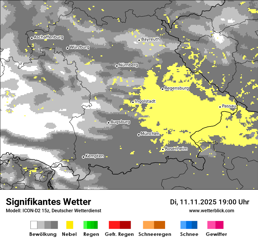Modellkarten Signifikantes Wetter