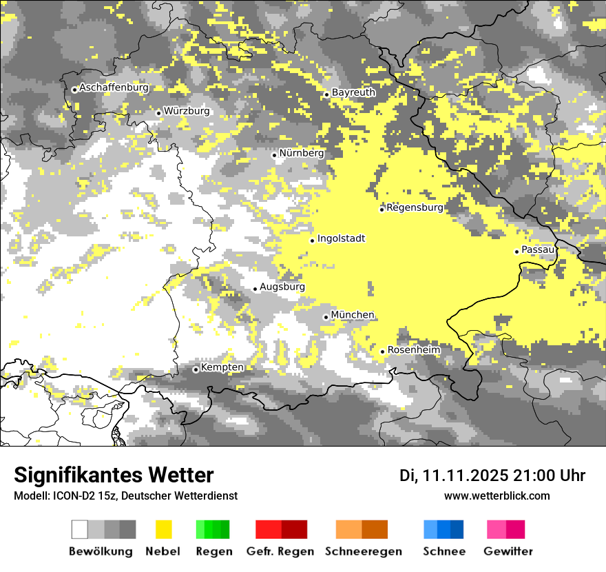 Modellkarten Signifikantes Wetter