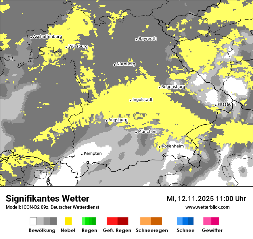 Modellkarten Signifikantes Wetter