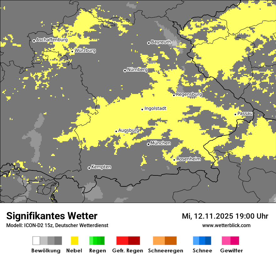Modellkarten Signifikantes Wetter