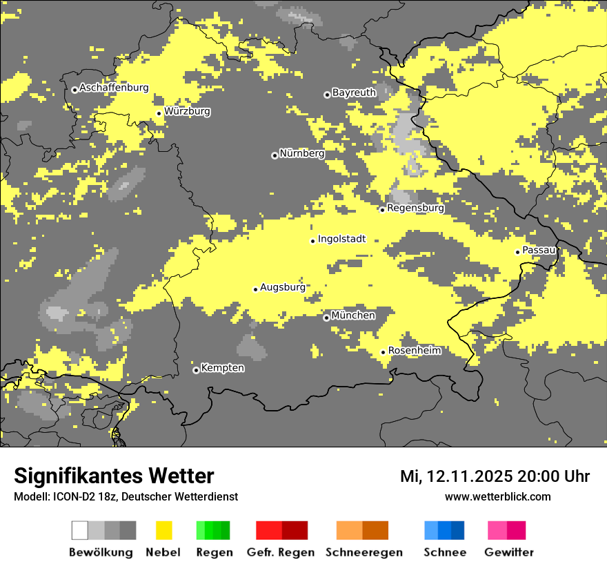Modellkarten Signifikantes Wetter
