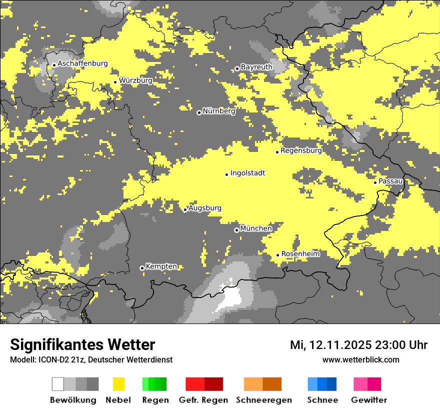 Modellkarten Signifikantes Wetter