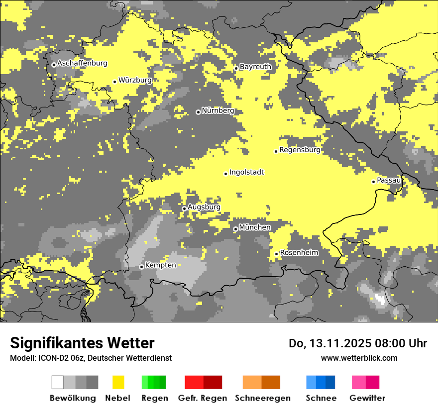 Modellkarten Signifikantes Wetter