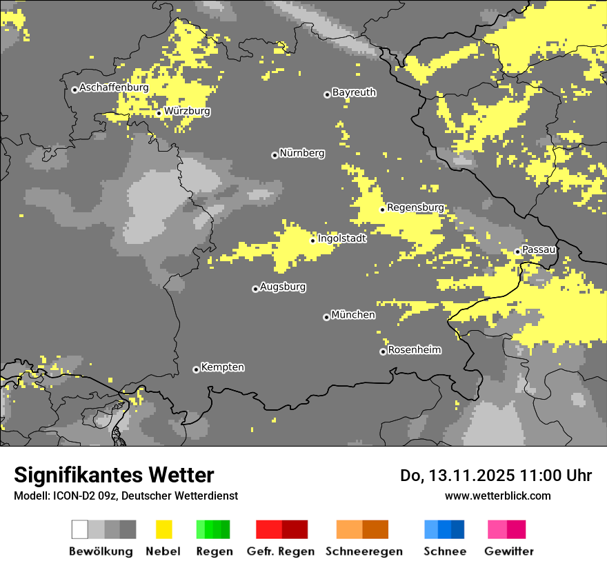 Modellkarten Signifikantes Wetter