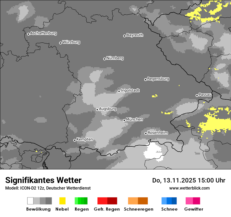 Modellkarten Signifikantes Wetter
