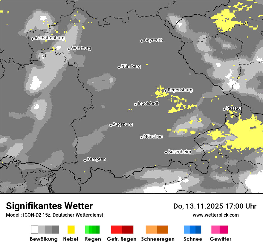 Modellkarten Signifikantes Wetter