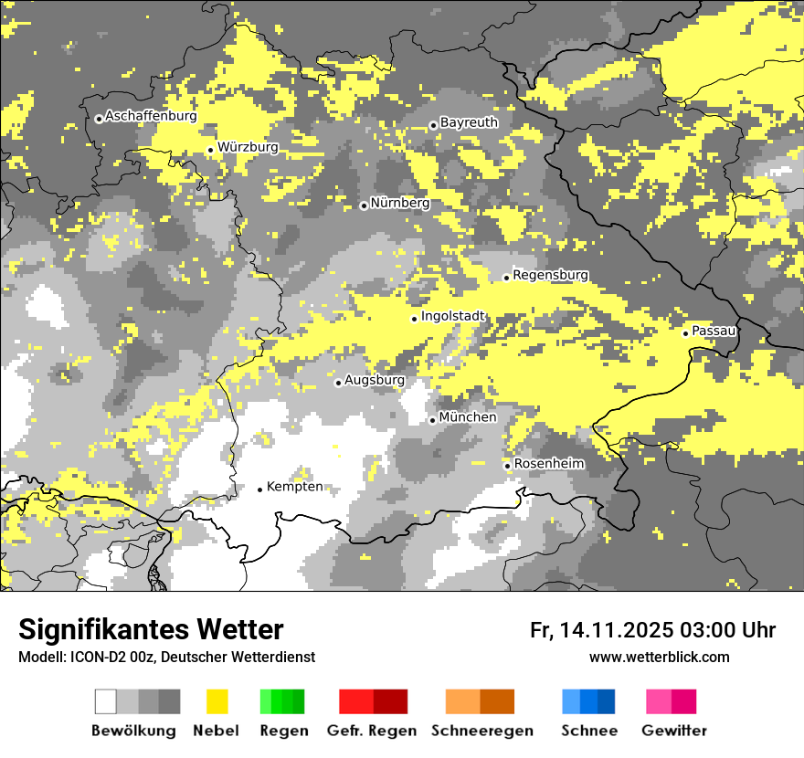 Modellkarten Signifikantes Wetter
