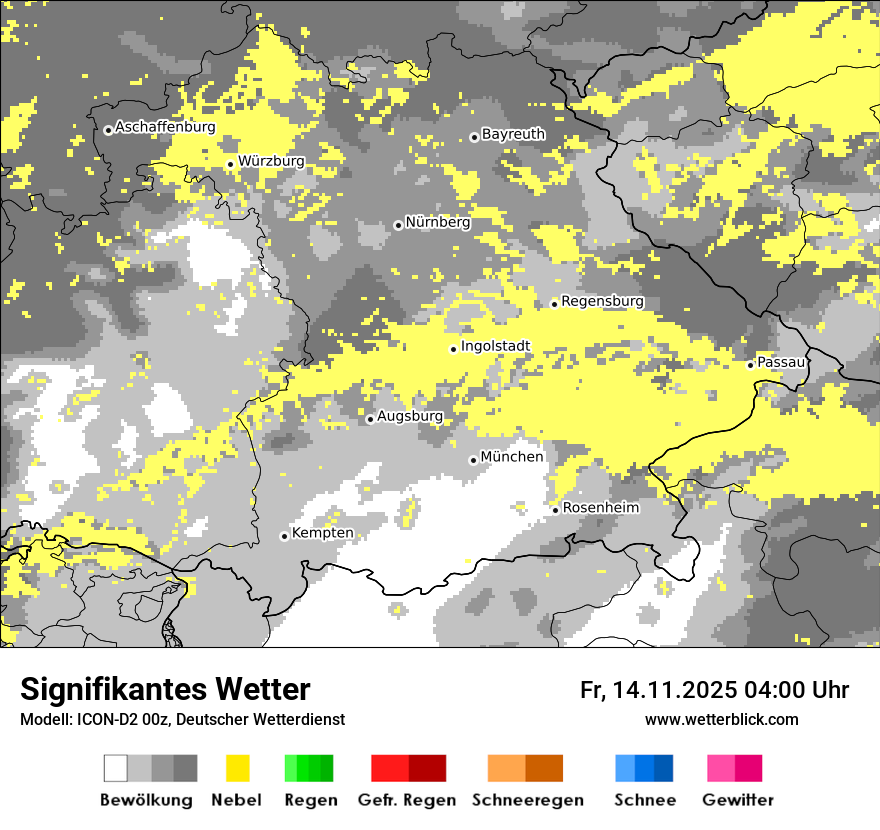 Modellkarten Signifikantes Wetter