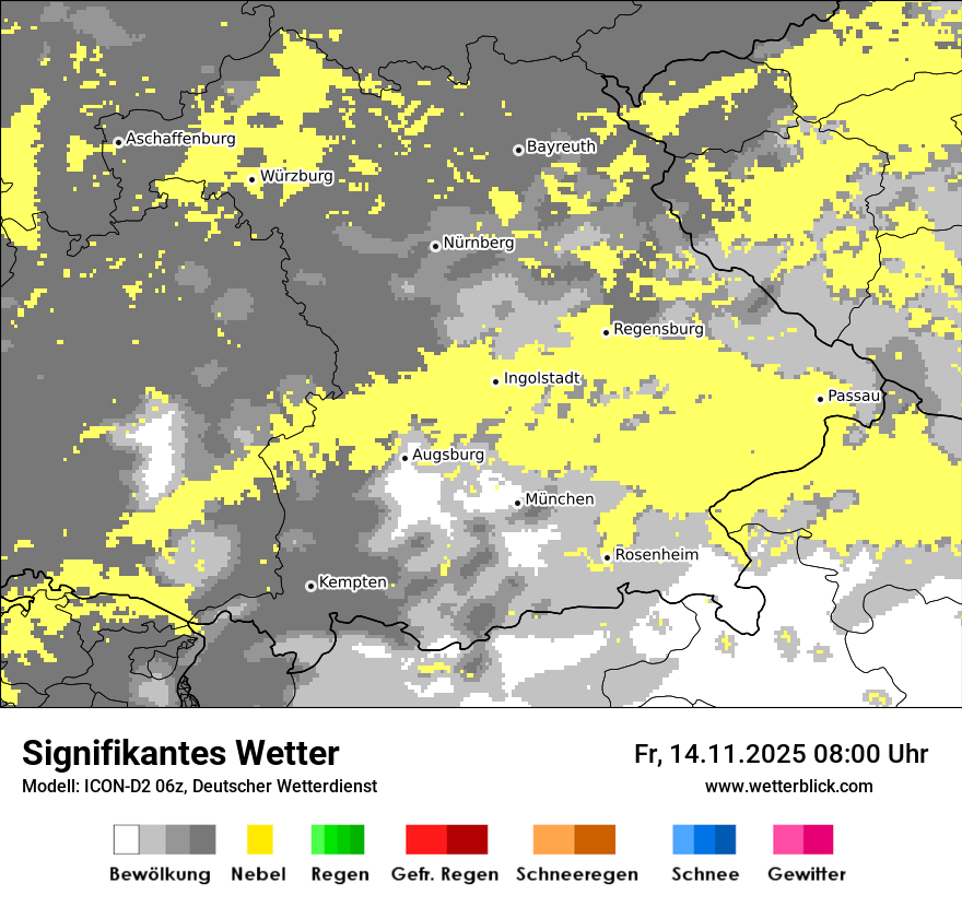 Modellkarten Signifikantes Wetter