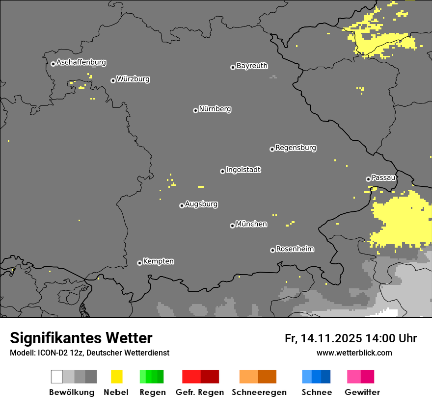Modellkarten Signifikantes Wetter