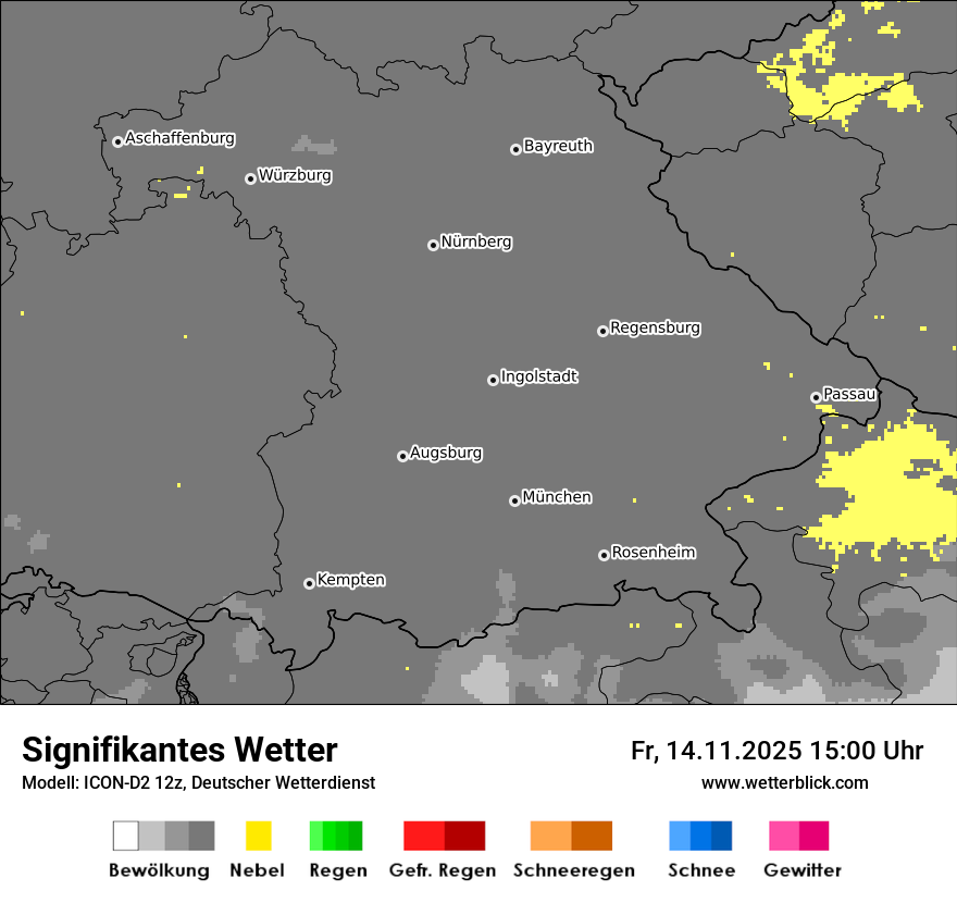 Modellkarten Signifikantes Wetter