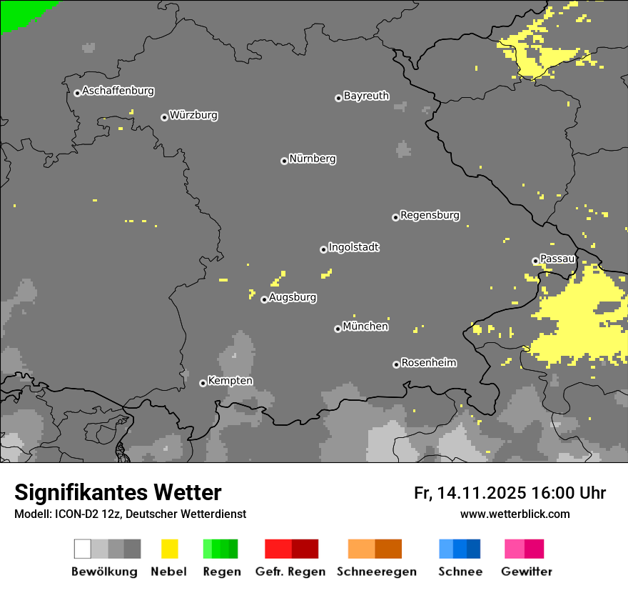 Modellkarten Signifikantes Wetter