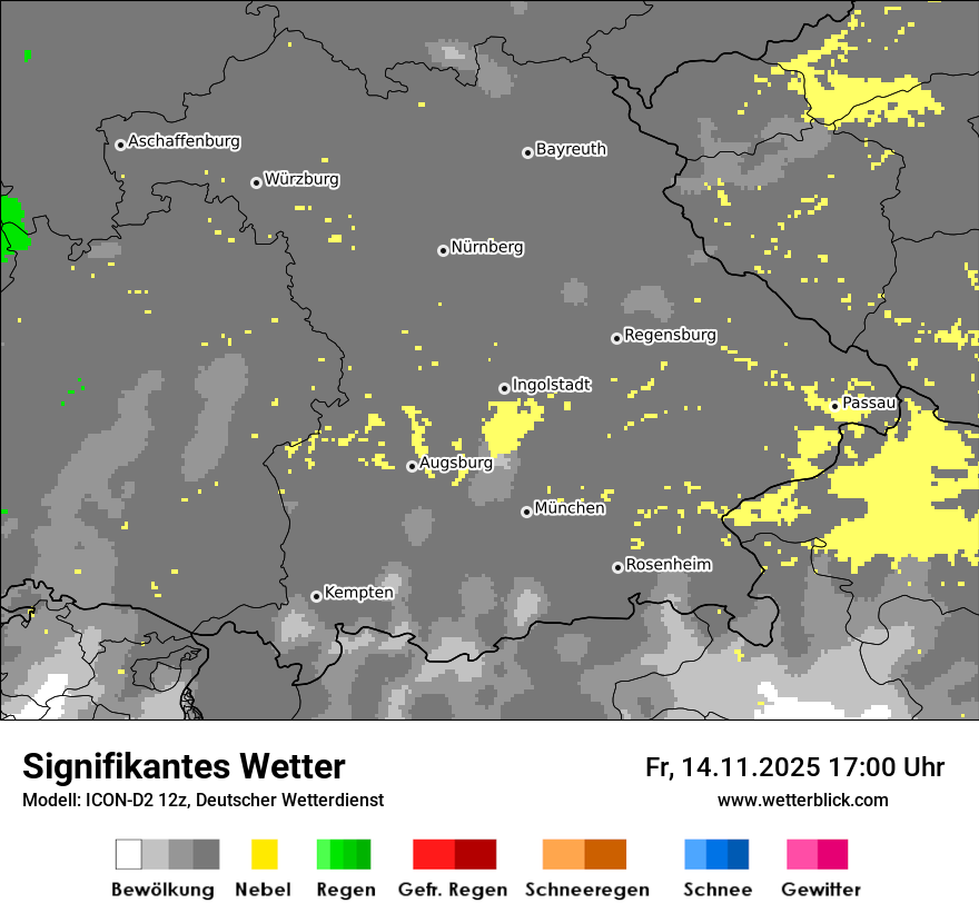 Modellkarten Signifikantes Wetter