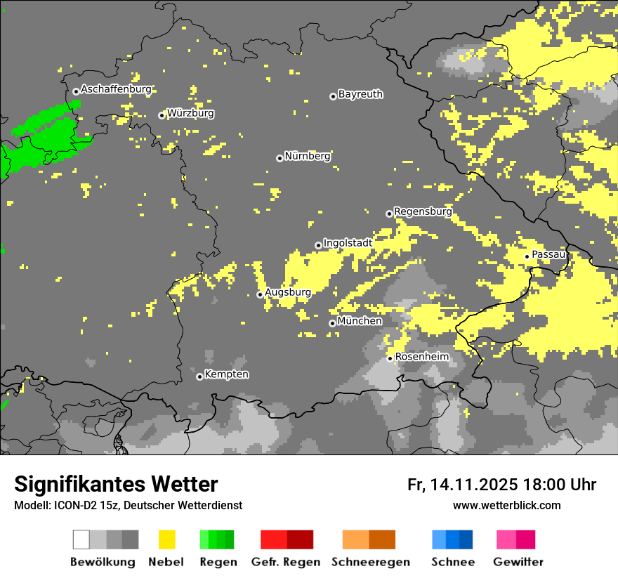 Modellkarten Signifikantes Wetter