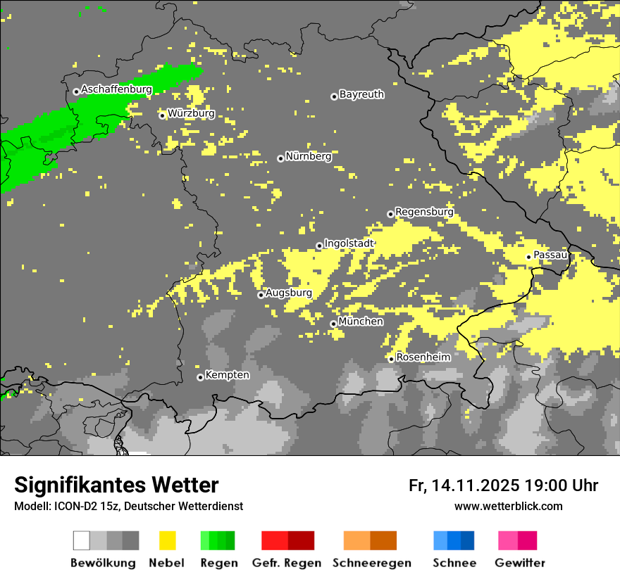 Modellkarten Signifikantes Wetter