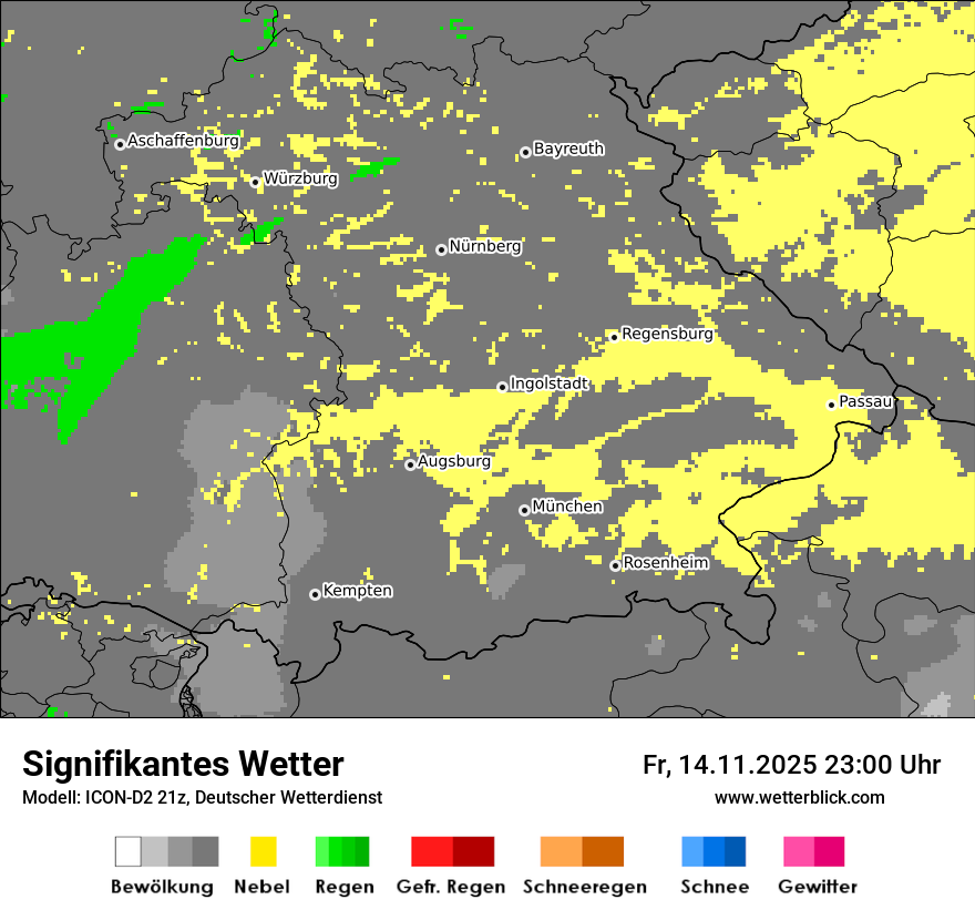 Modellkarten Signifikantes Wetter