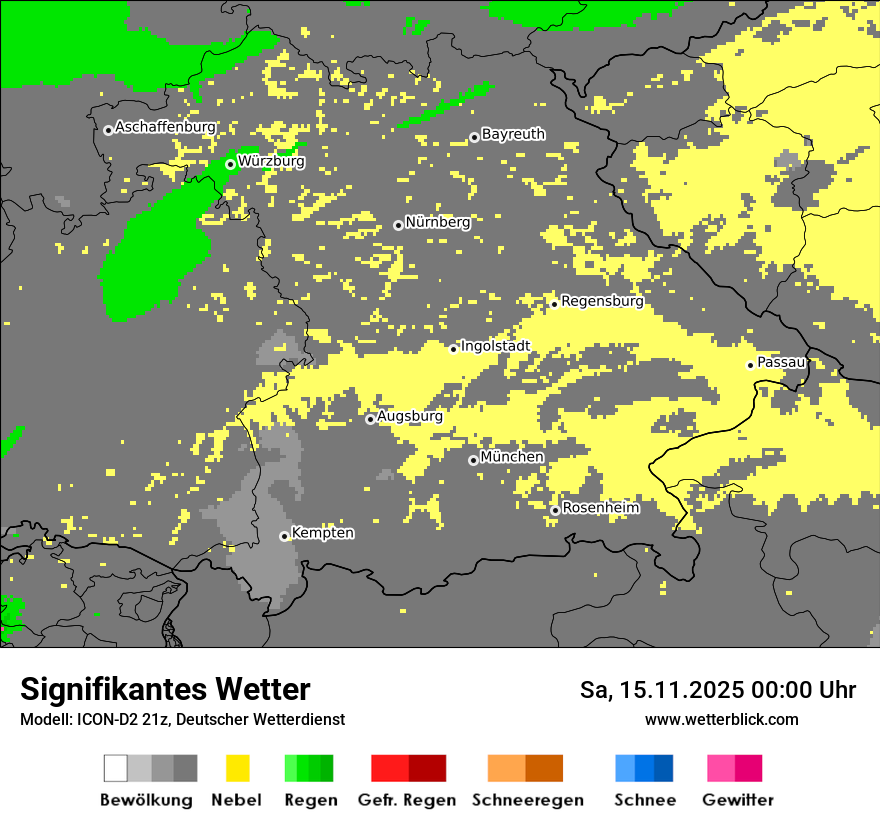 Modellkarten Signifikantes Wetter