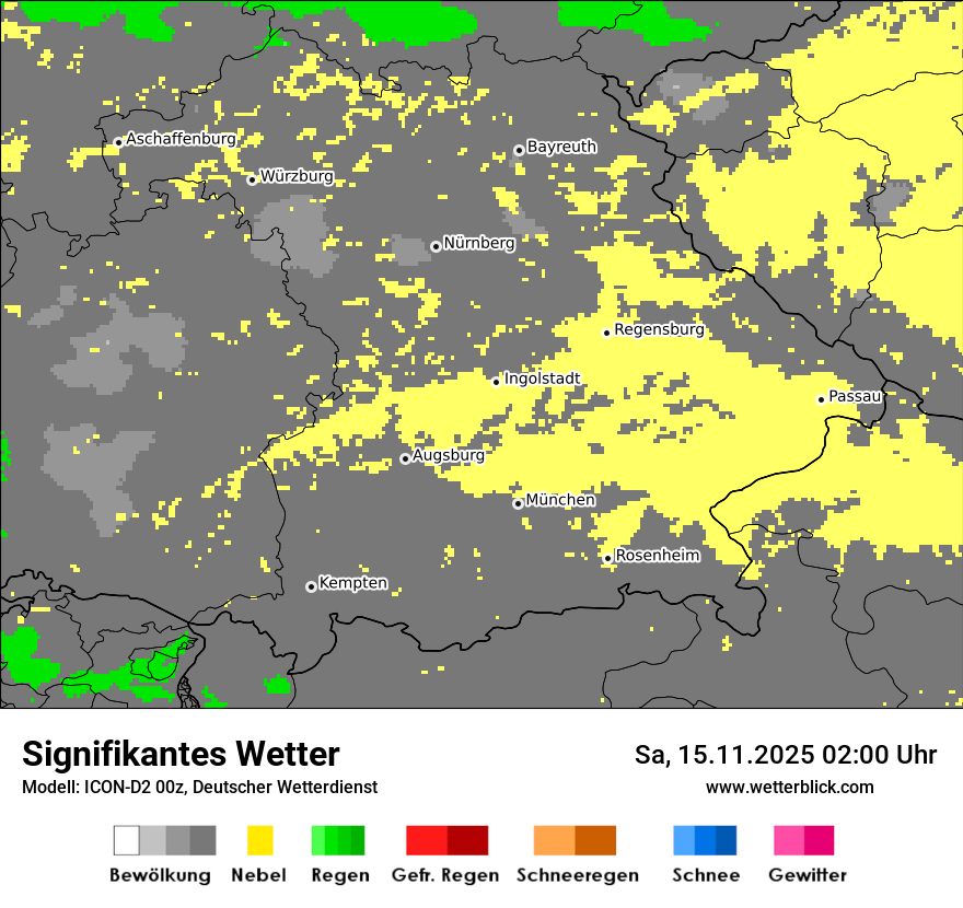 Modellkarten Signifikantes Wetter