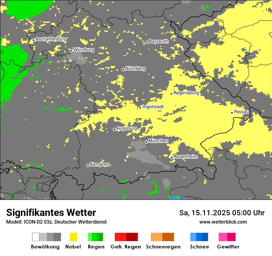 Modellkarten Signifikantes Wetter