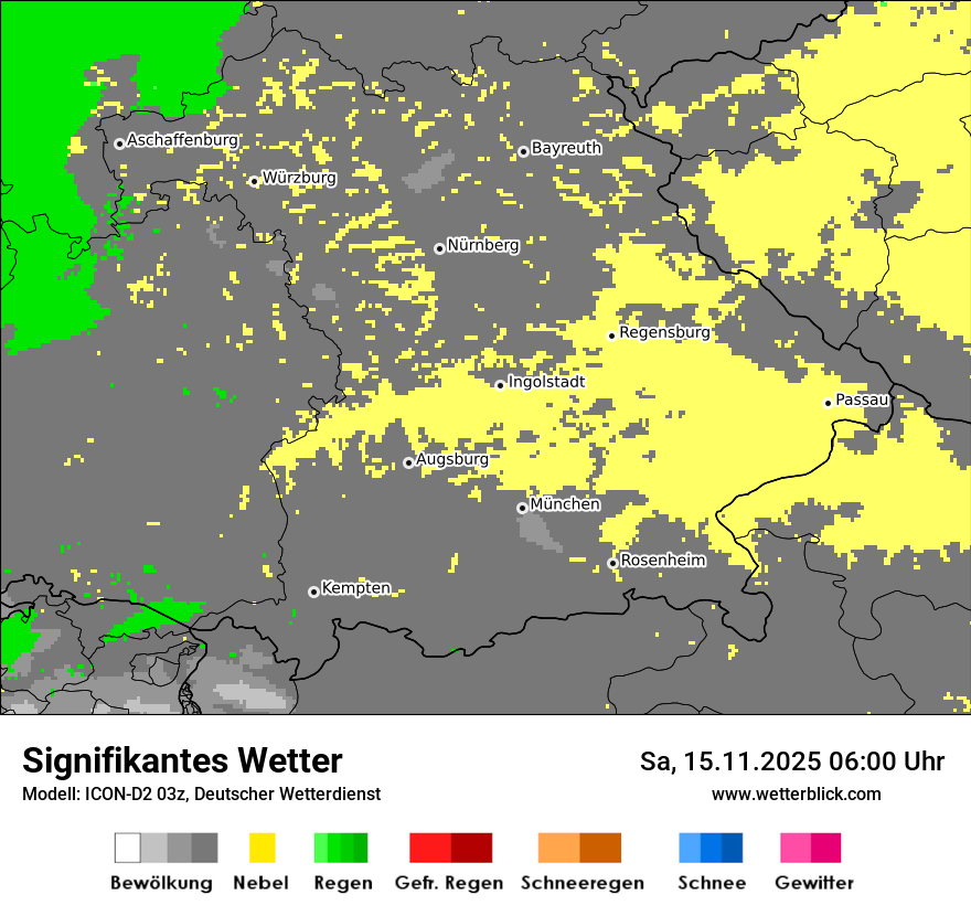 Modellkarten Signifikantes Wetter