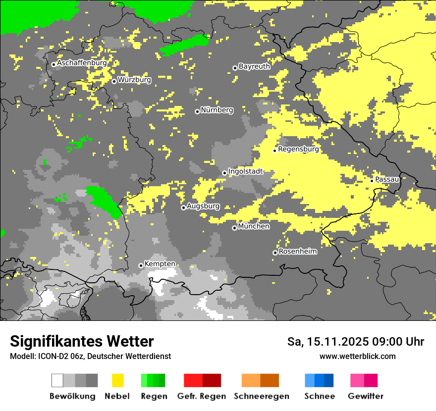 Modellkarten Signifikantes Wetter