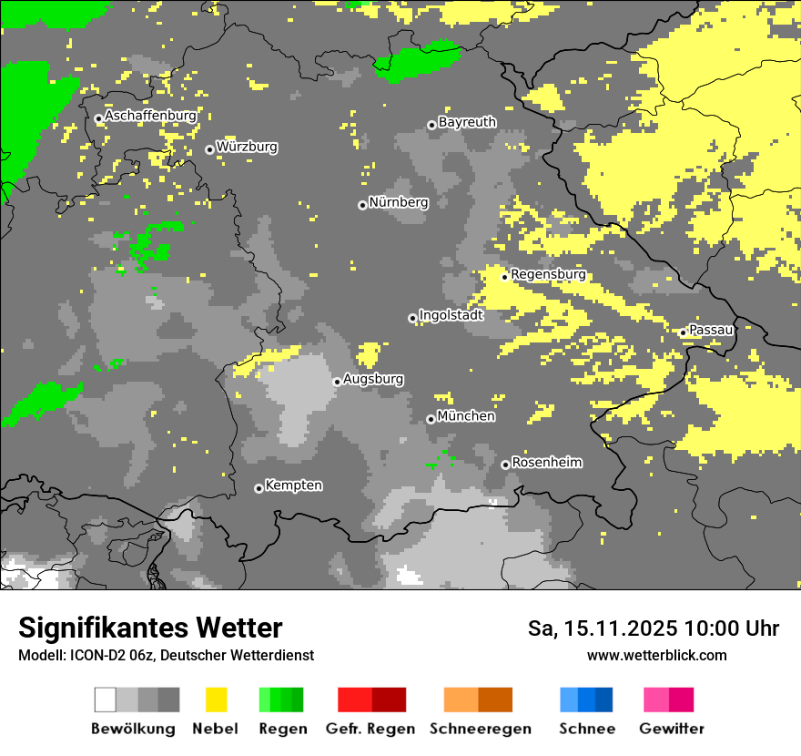 Modellkarten Signifikantes Wetter