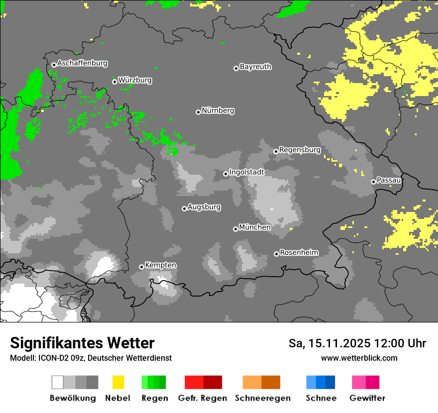 Modellkarten Signifikantes Wetter