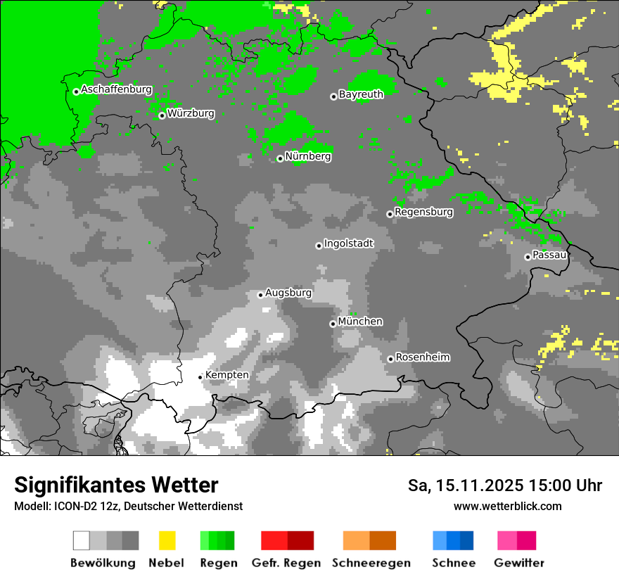 Modellkarten Signifikantes Wetter