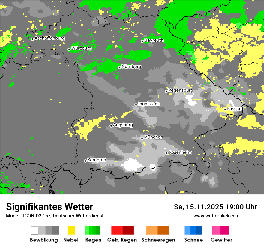 Modellkarten Signifikantes Wetter